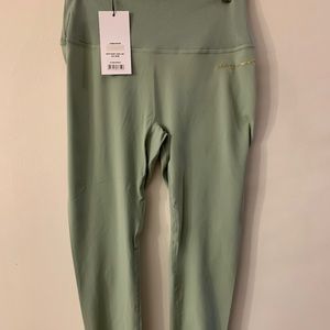 Gymshark x Whitney Simmons ribbed leggings moss